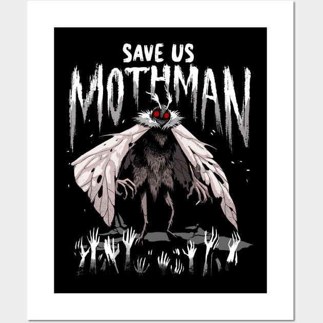 Save Us Mothman Wall Art by GoshWow 